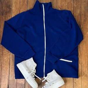 Vintage 1960s men’s track jacket Speedo Royal Blue zip